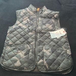 Boys Army Printed Vest